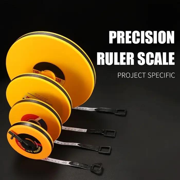 Outils de mesure/20/30/50/100 mètres règle de mesure ruban à mesurer Long ruban à mesurer en fibre d