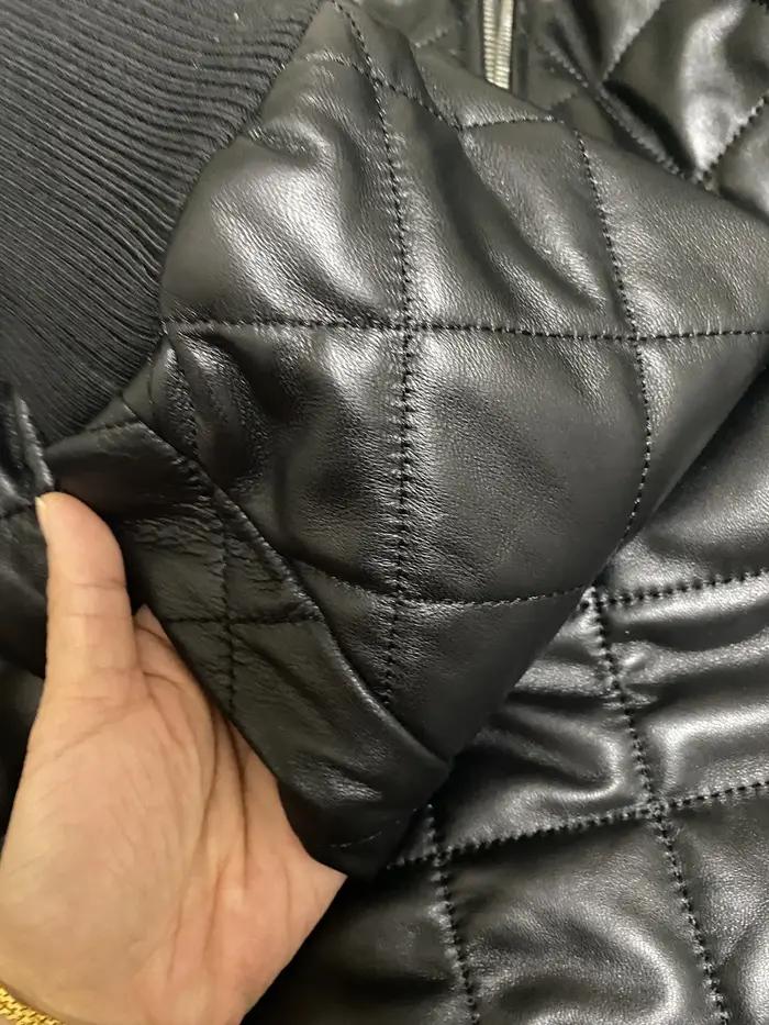 Haut de la boutique LNY-Veste en cuir véritable classique et décontractée