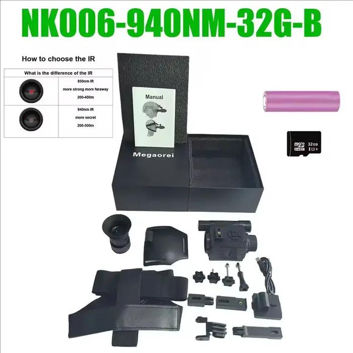 Jumelles de vision nocturne Megaorei NK006 infrarouge 5x - Goggles numériques 1080P pour chasse crépusculaire