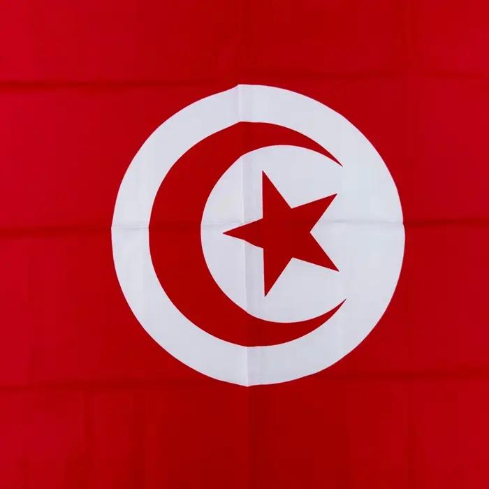 Drapeau National Tunisien 90x150cm Polyester Double Couture Pour Décoration Intérieure Extérieure Fierté Nationale Traditionnelle Occasions Spéciales