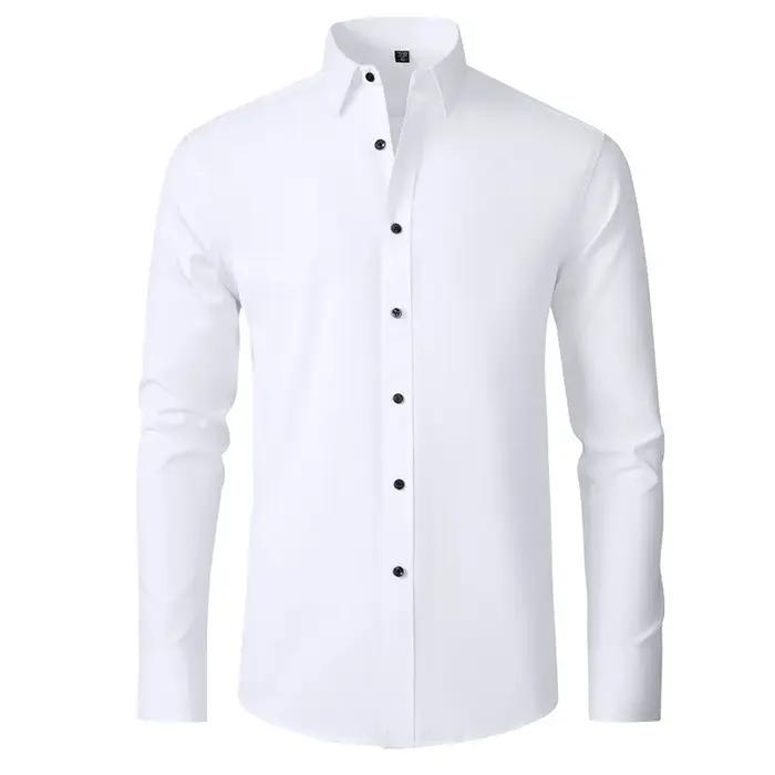 Chemises décontractées BROWON pour hommes 2026 – Chemise à manches longues très élastique pour homme