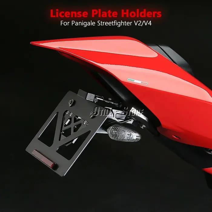 Support de plaque d'immatriculation en aluminium de haute qualité pour Ducati Panigale V2 V4 et Streetfighter V2 V4 motos occasions spéciales