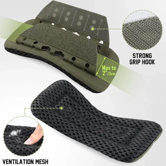 Gilet de chasse épaulettes sac à dos respirant coussins d'épaule