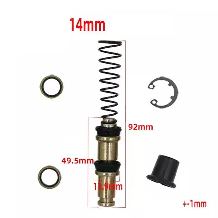 Kit de réparation de frein pour moto et scooter avant et arrière pompe de frein maître-cylindre piston joint d'huile bol en cuir gris foncé lavande vert armée