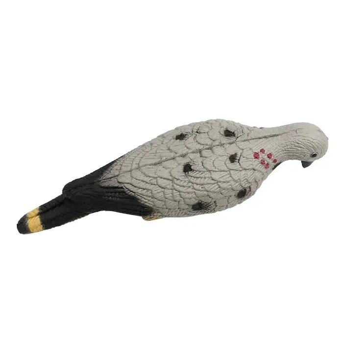 Leurre pigeon 3D complet avec clip métal - Appât de chasse réaliste pour poste fixe