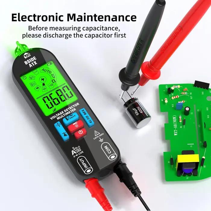 BSIDE multimètre numérique intelligent testeur électronique Rechargeable AC DC sans contact NCV comp