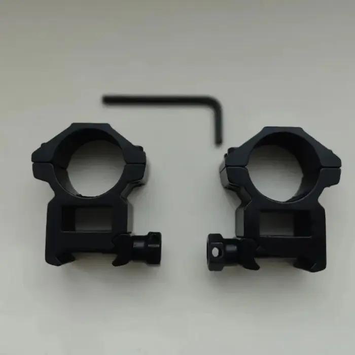 Anneaux de montage pour lunettes de chasse avec rails Picatinny 11 mm et 20 mm pour tubes de 25.4 mm et 30 mm support de lampe torche tactique occasions de chasse