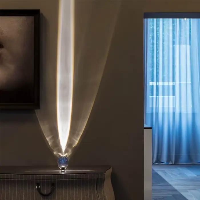 Lampe de Table Led oeil du ciel en cristal, design italien, lampes de Table de chevet pour salon, ch