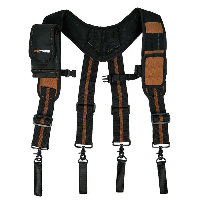 MELOTOUGH Bretelles magnétiques pour ceinture à outils avec grand support pour téléphone mobile