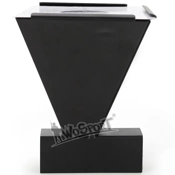 Support de cible de tir pour fusil à air comprimé de 14 cm avec piège à billes et 100 papiers
