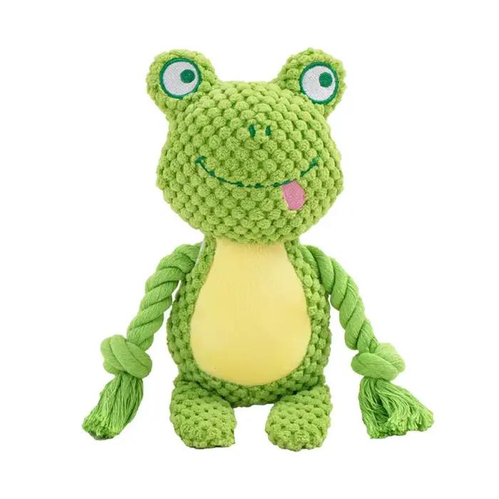 Jouet sonore en peluche indestructible pour petits chiens avec sonnette et grincement pour chiots divers styles et couleurs pour animaux de compagnie