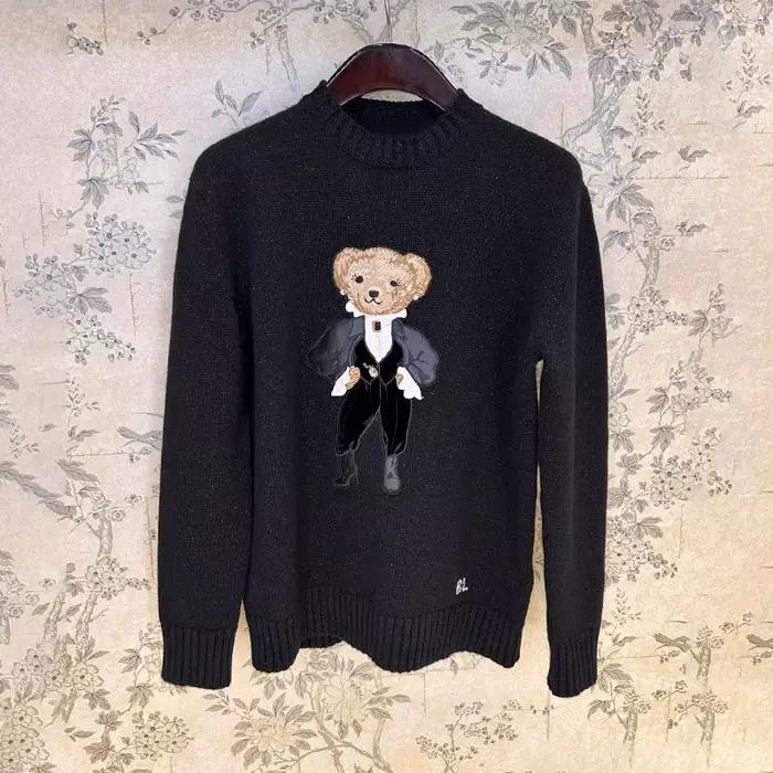 Teddy Bear vacances métallique cachemire tricot pull ample tricots pull à manches longues hauts mant
