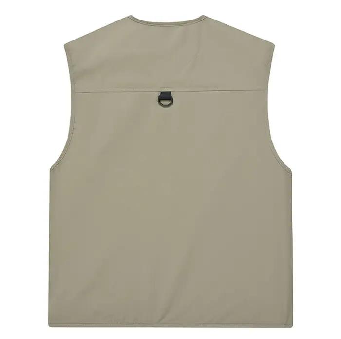FGKKS marque hommes mode gilet couleur unie outillage Style gilet mince multi-poches décontracté gil