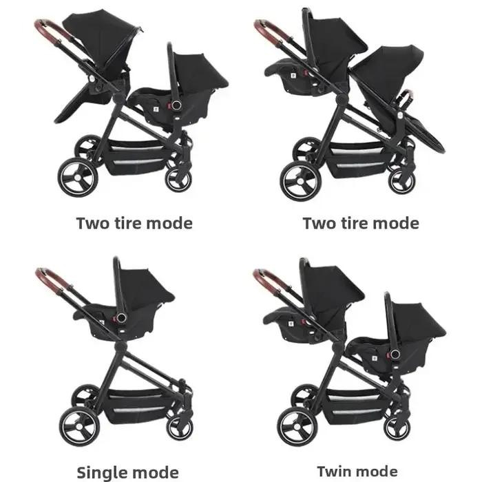 NOUVEAUX Coussinets jumeaux ultra-légers, coussinets multifonctionnels avec sièges auto, 3 en 1 plié