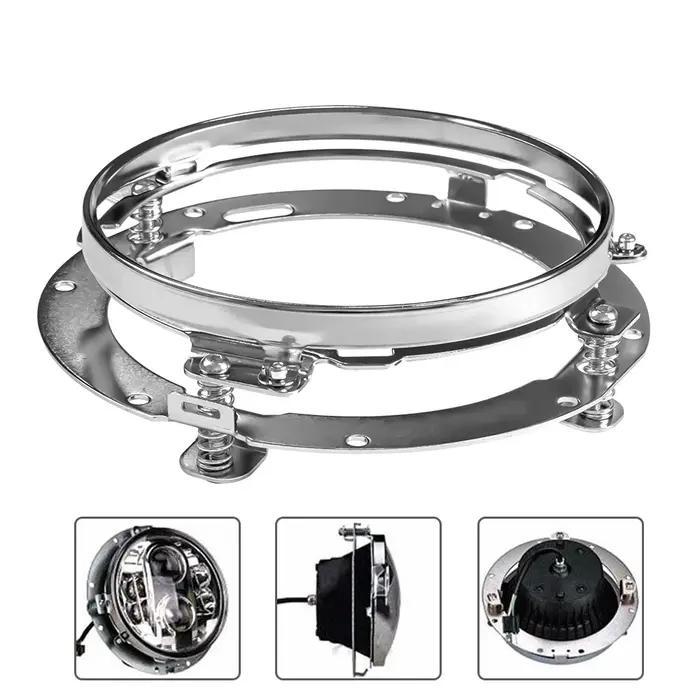 Anneau de support de montage de phare LED rond de 7 pouces