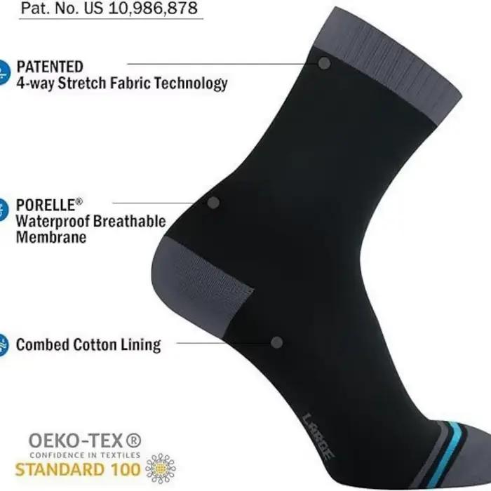 Chaussettes étanches Miosam laine mérinos unisexes outdoor chasse pêche ski aventure forêt