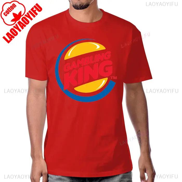 T-shirt Vegas Roulette Slot Poker en coton à manches courtes pour hommes, décontracté, style de jeu, occassions spéciales, soirée entre amis, événement de poker