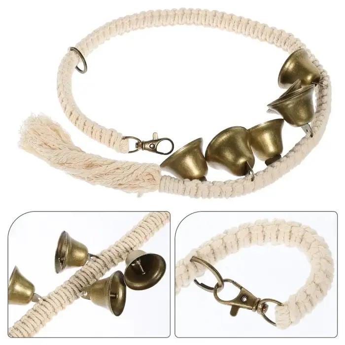 Cloche d'entraînement pour chien en corde de coton tressée