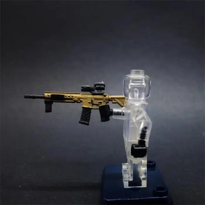 Figurines de soldats à l'échelle 1/50, version d'assaut HK416A8, armes de 4 cm, ne peuvent pas tirer, modèle en plastique