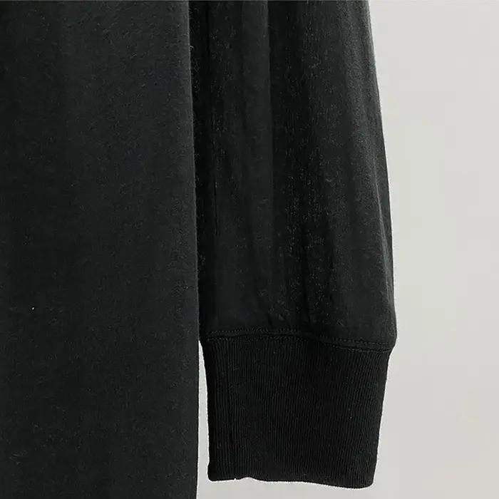 T-shirt en coton à col en V pour hommes, chemises monochromes noires, vêtements à la mode, t-shirts