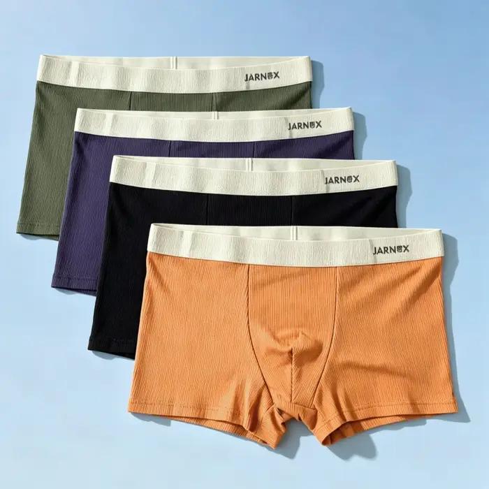 Boxers en coton assortis pour la famille, doux et respirants, pour tous les âges, garçons, enfants, sous-vêtements confortables, tenue décontractée quotidienne, vêtements assortis parent-enfant