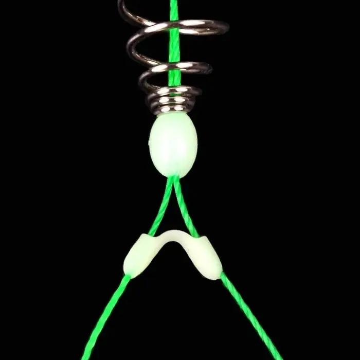 5 pièces/ensemble Double crochet ligne de pêche en acier inoxydable barbelé carpe crochets appât man