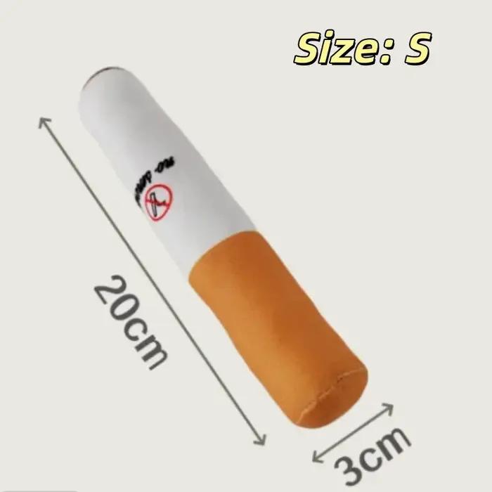 Jouet à mâcher interactif pour chien, en peluche, en forme de cigare, avec sonnette, résistant à la