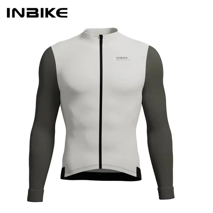 INBIKE – vêtements de cyclisme d'hiver pour hommes, ensembles de cyclisme en polaire, maillot à manc