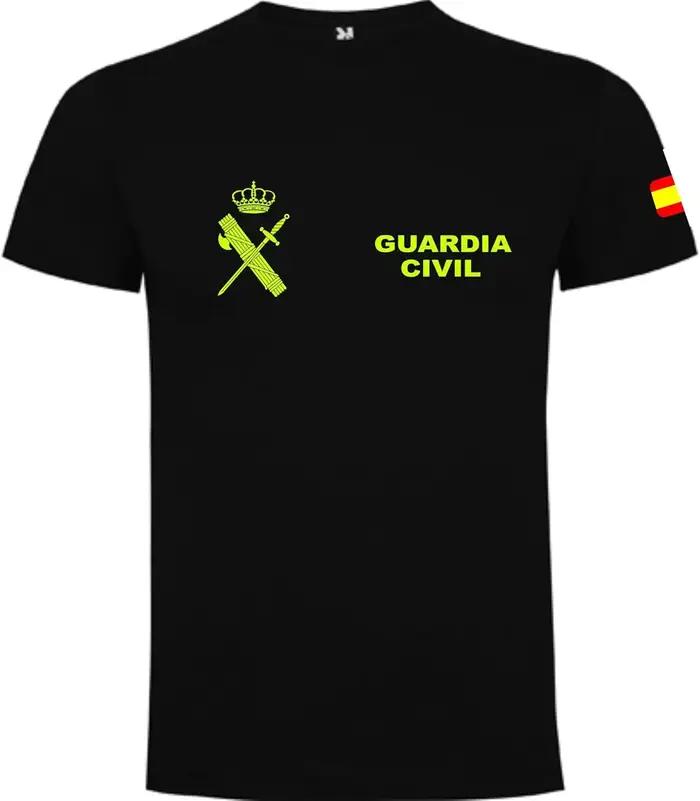 Guardia Civil-Chemise décontractée à manches courtes pour homme, 100% coton