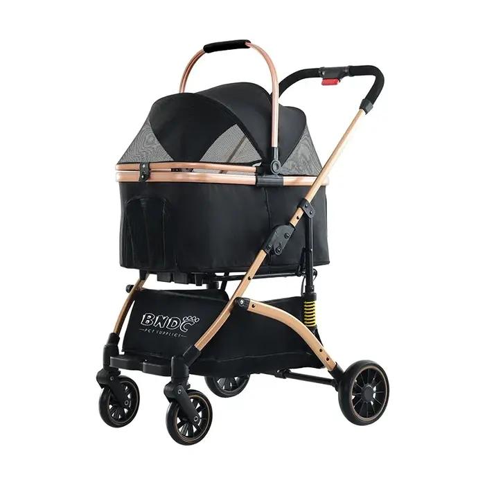 Poussette de luxe pour grands chiens 2024, adaptée à l'exploration en plein air avec votre animal de