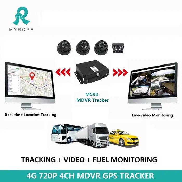 Surveillance de caméra vidéo en direct de voiture de Dvr SD Mdvr de 4 canaux pour le camion