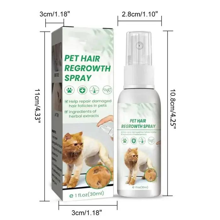 Spray réconfortant et apaisant pour la repousse des poils d'animaux, fournitures pour animaux de com