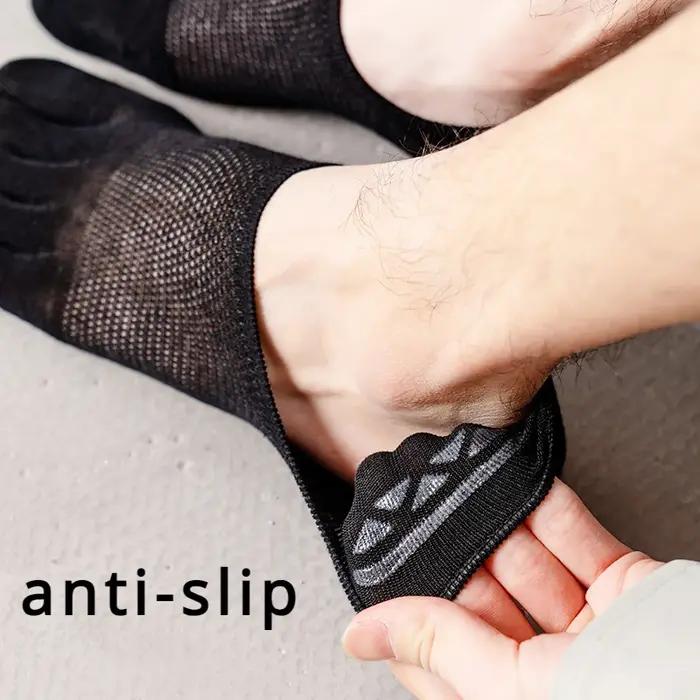 5 paires chaussettes cinq doigts - Anti-dérapantes - Été invisible - Sports et détente