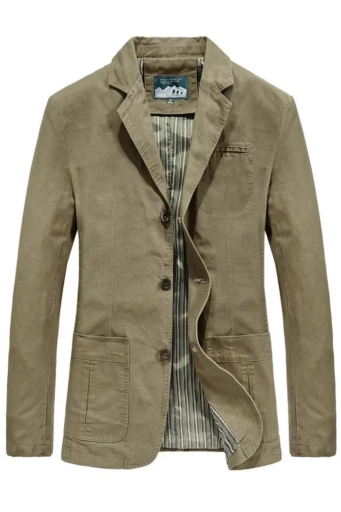 Nouveaux vêtements d'automne pour hommes. Veste d'affaires en coton pour hommes européens et américa