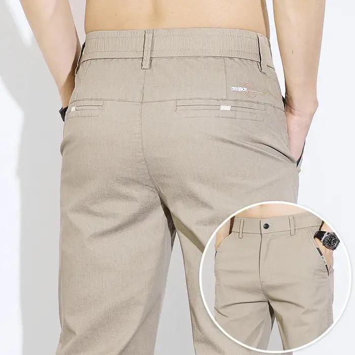 Pantalon Slim Décontracté de Haute Qualité pour Homme