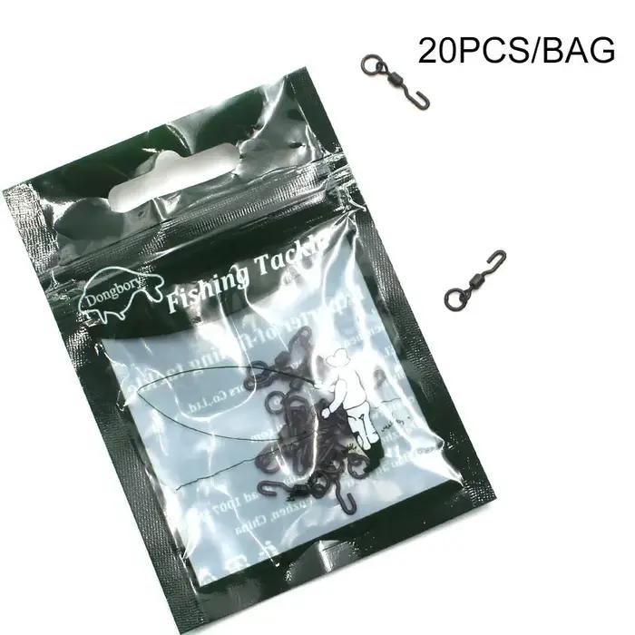 Matériel de pêche à la carpe, 20 pièces, Spinner Extra fort, pivotant à changement rapide, cheveux C