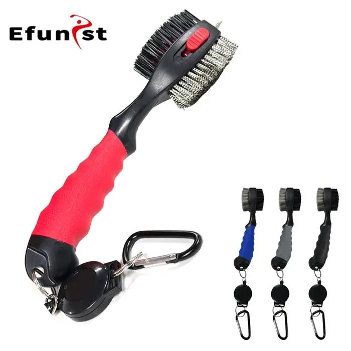Kit de nettoyage pour clubs de golf avec serviette en fibre de polyester et brosse en nylon pour chariot ou sac