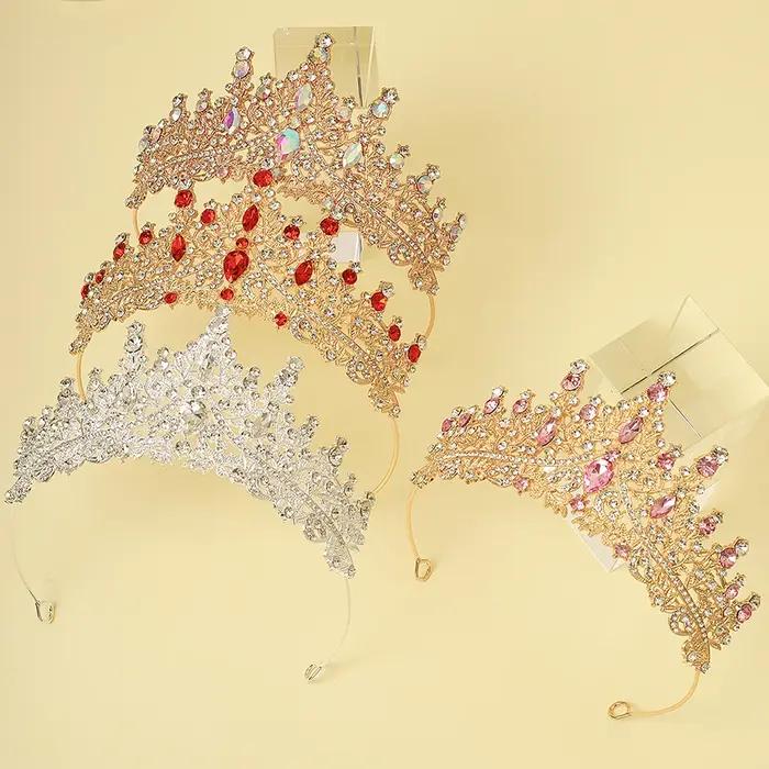 1 pièce de bandeau couronne multicolore adapté aux filles à porter lors des fêtes d'anniversaire et