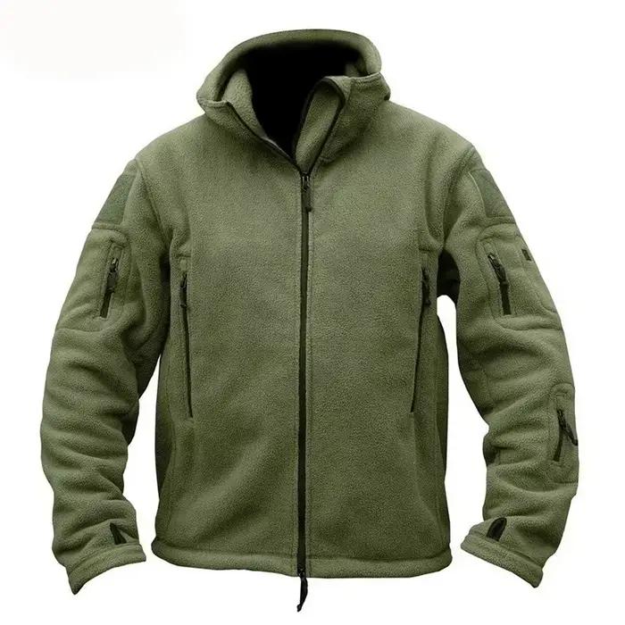 Hommes chasse hiver thermique polaire veste tactique Sports de plein air manteau à capuche militaire Softshell