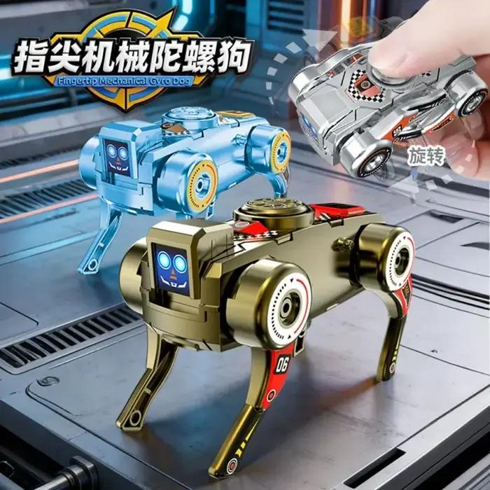 360 ° Robot chien transformable rotatif, jouet anti-stress déformable pour adultes, cadeau