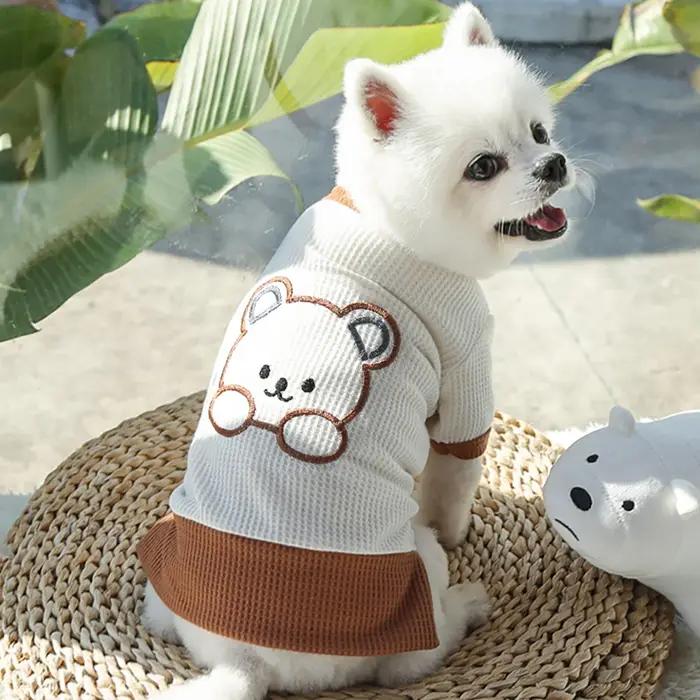 Printemps chien robe jupes pour animaux de compagnie amoureux