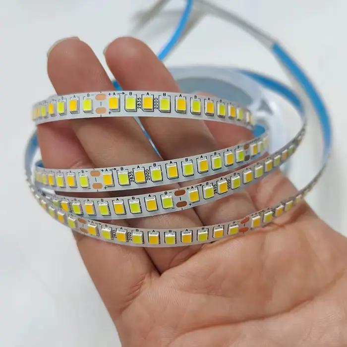 Bande LED double couleur 5 mètres, pour la réparation des lustres, ruban LED