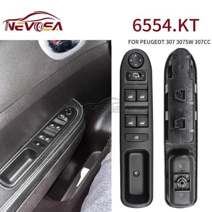 NEVOSA pour Peugeot 207 307 interrupteur de commande de fenêtre électrique 6554.QC 6554.QK 6554.QG 6