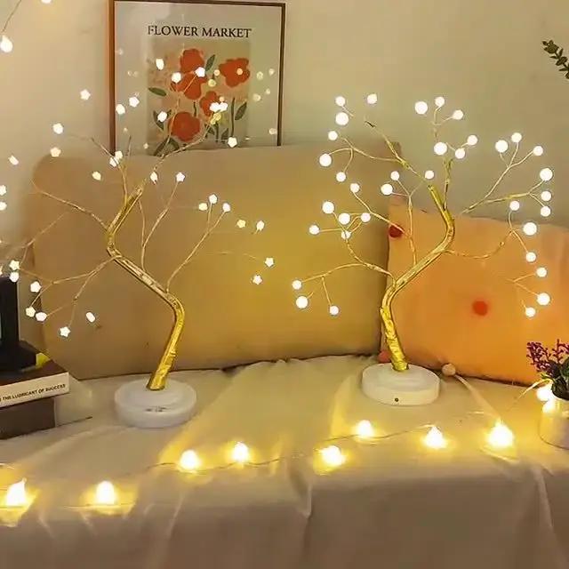 36 LED boule lampe de Table interrupteur arbre de noël fée lumière veilleuses maison bricolage fête