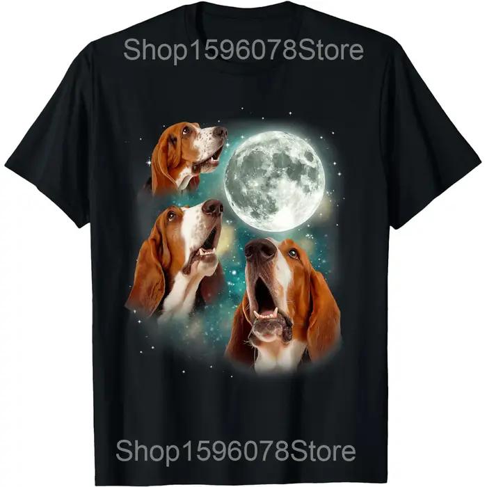 T-shirts magnifiques pour hommes, motif amoureux des chiens Basset Hound, en pur coton, humoristique