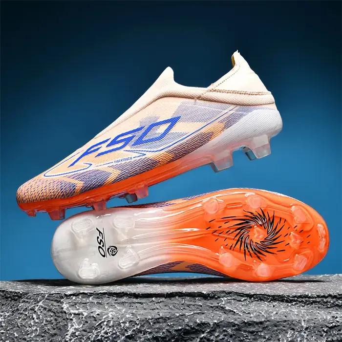 Nouveaux hommes bottes de Football antidérapantes chaussures de Football de haute qualité crampons d