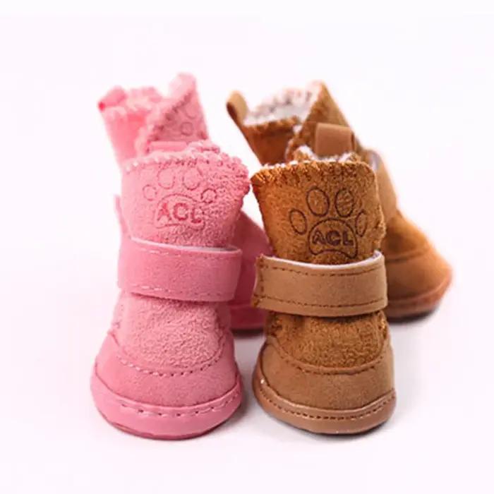 Chaussures d'hiver chaudes pour petits chiens, best-sellers, antidérapantes, bottes de neige pour chiens et chats, chaussures pour Chihuahua, Shih Tzu, Mascotas Zapatos Perro