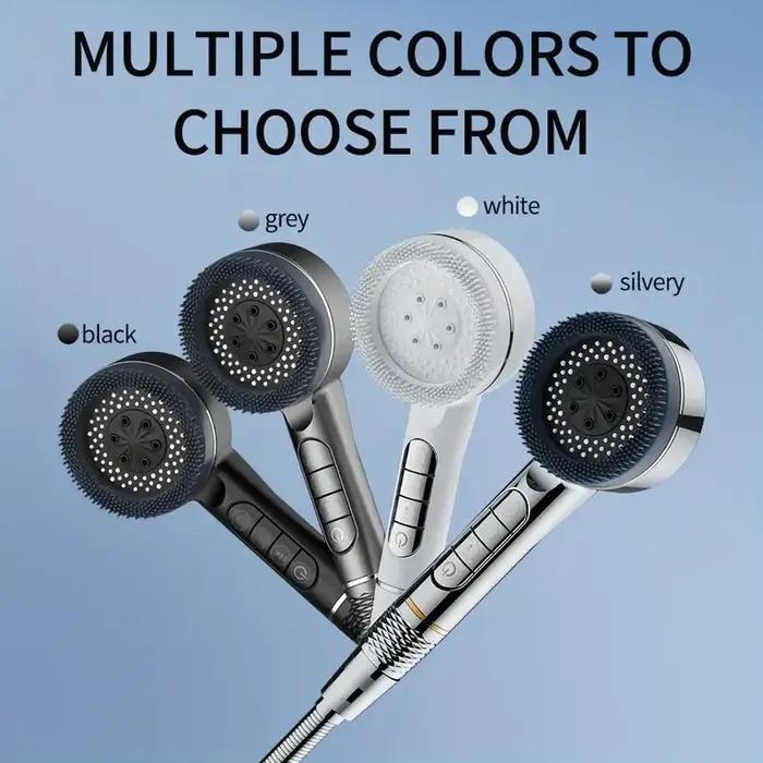 Pommeau de douche multifonction 4 vitesses avec filtre et joint d'eau - Accessoire salle de bain haute pression