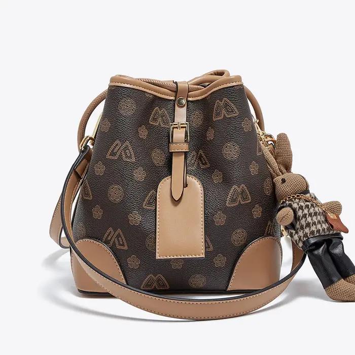 FOXER femmes mode sac à bandoulière seau épaule sac à main sac