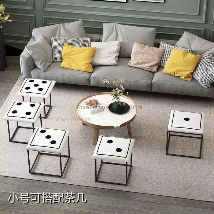 Tabouret de canapé en fer 5 en 1, meubles de salon, maison, tabouret de Rubik's Cube, chaise de rang